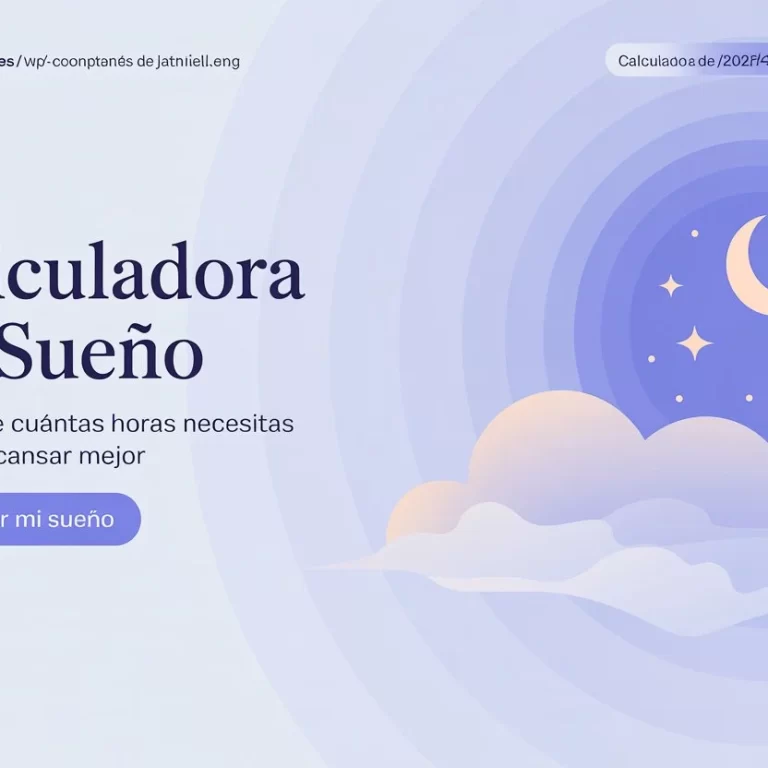 Calculadora de Sueño